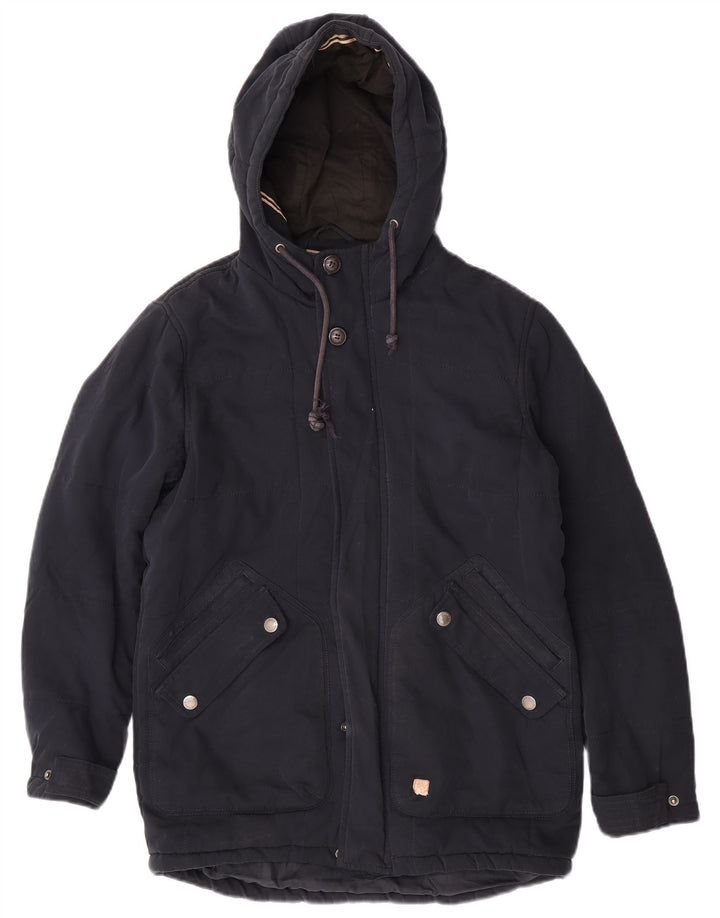 Jack & Jones Ανδρικό μπουφάν με κουκούλα αντιανεμικό UK 36 Small Navy Blue Polyester