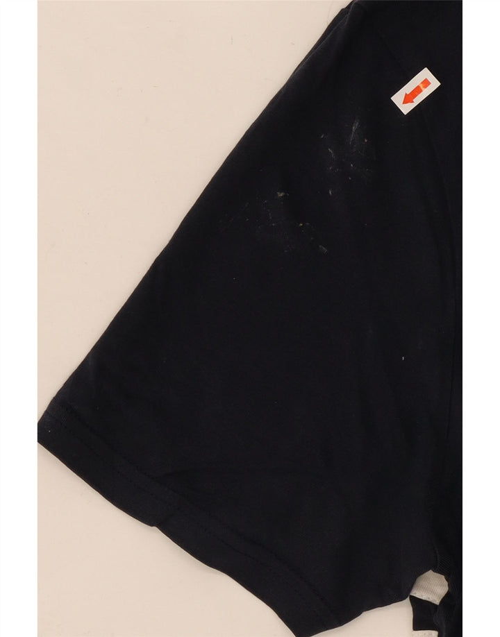 Ανδρικό μπλουζάκι ELLESSE Top Medium Navy Blue Colourblock Βαμβακερό