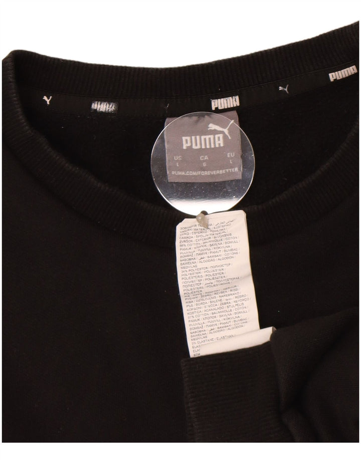 Ανδρικό φούτερ Puma Jumper μεγάλο μαύρο βαμβακερό