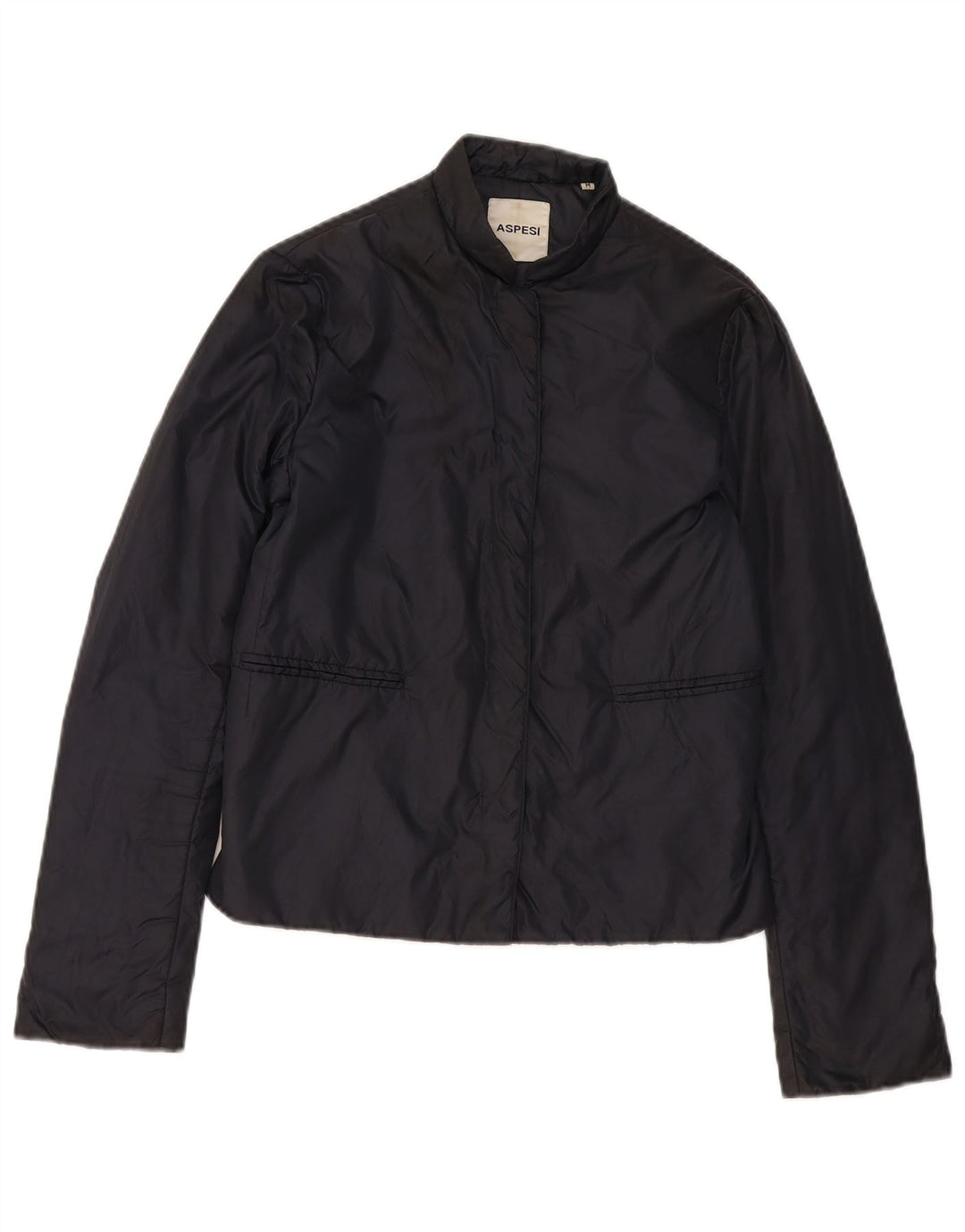 Aspesi Γυναικείο Bomber Jacket UK 14 Medium Navy Blue Polyamide