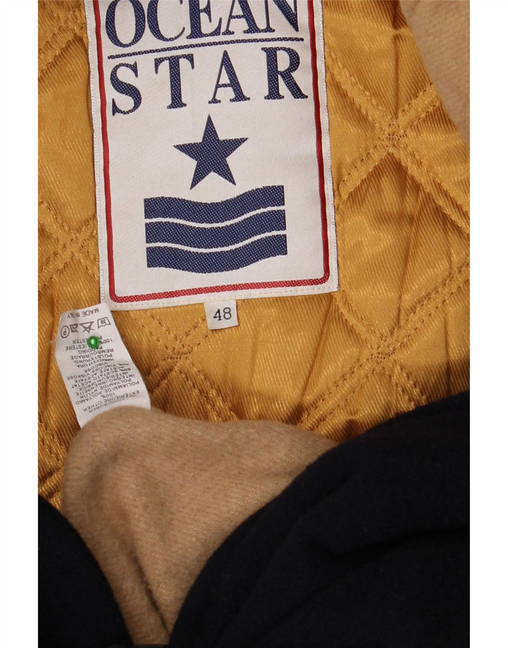 Ocean Star Ανδρικό παλτό Duffle με κουκούλα IT 48 Medium Navy Blue Polyamide