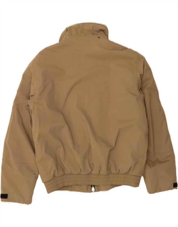 MURPHY & NYE Mens Bomber Padded Jacket UK 40 Large Khaki Polyamide Vintage Murphy & Nye and Second-Hand Murphy & Nye from Messina Hembry 