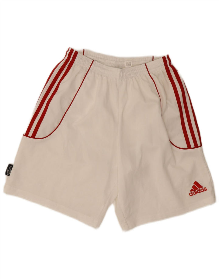Ανδρικό αθλητικό σορτς Adidas Climalite Μικρό λευκό πολυεστέρα