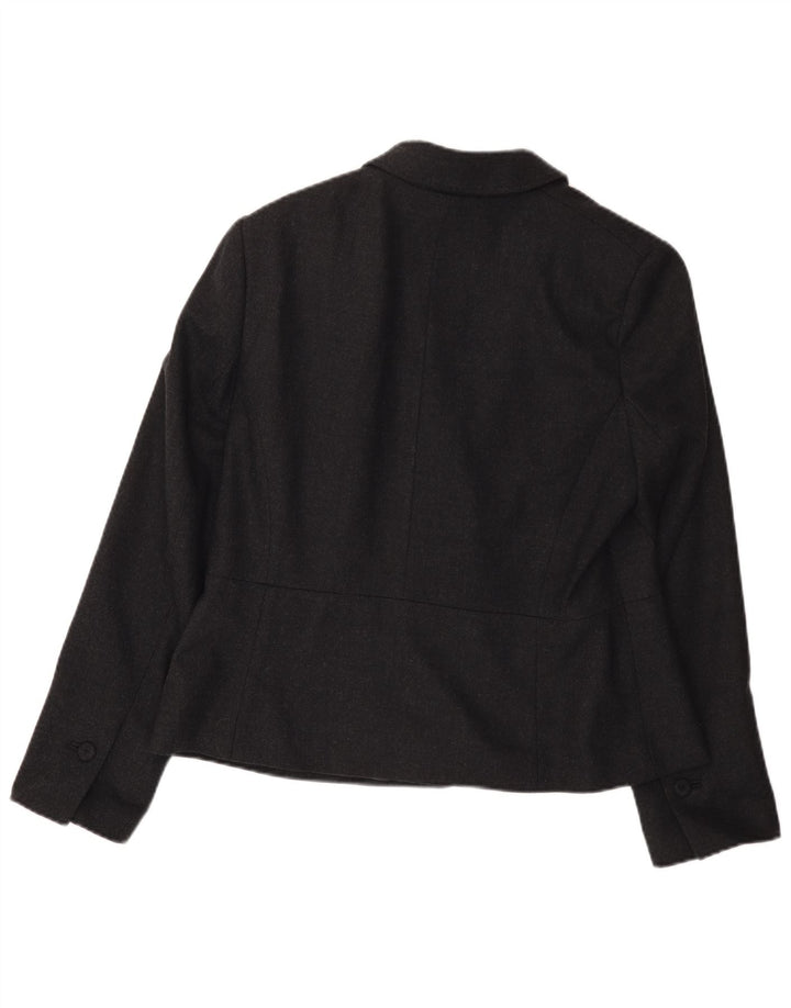 Laura Ashley Γυναικείο μπουφάν σακάκι με 1 κουμπί UK 18 XL γκρι μαλλί