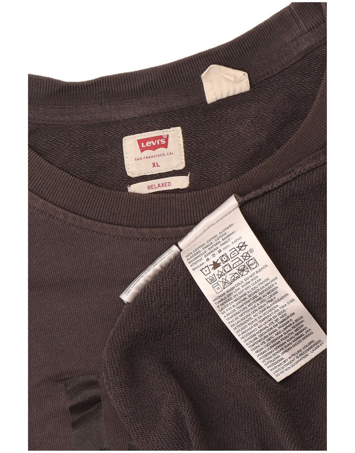 Ανδρικό φούτερ Levi's Relaxed Graphic Jumper XL Γκρι βαμβακερό