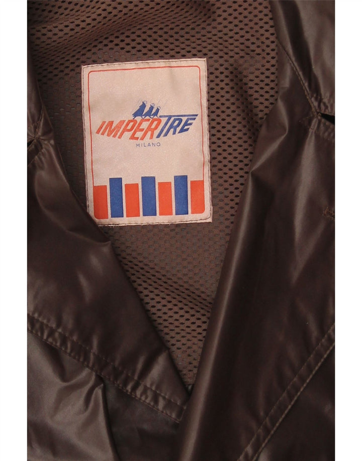Vintage Ανδρικό Milano Raincoat UK 40 Large Brown