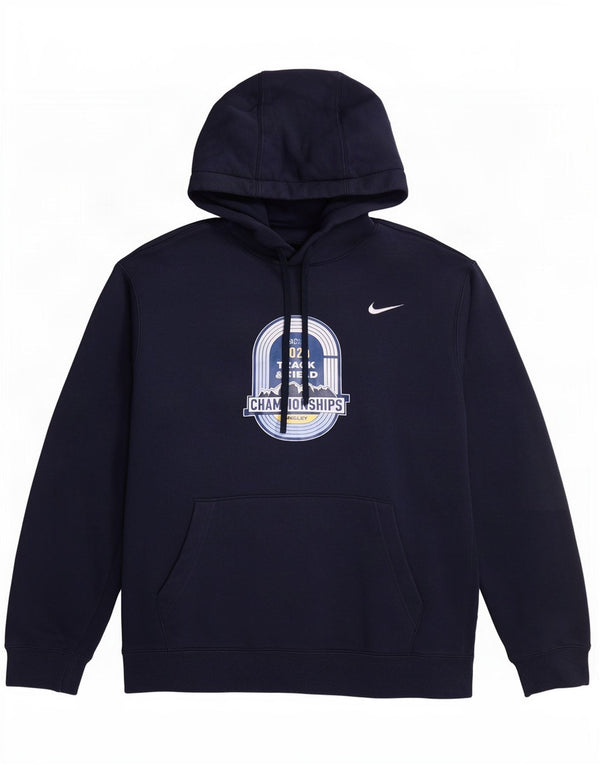 Ανδρικά γραφικά κουκούλα στίβου Nike 2XL, μπλε βαμβακερό