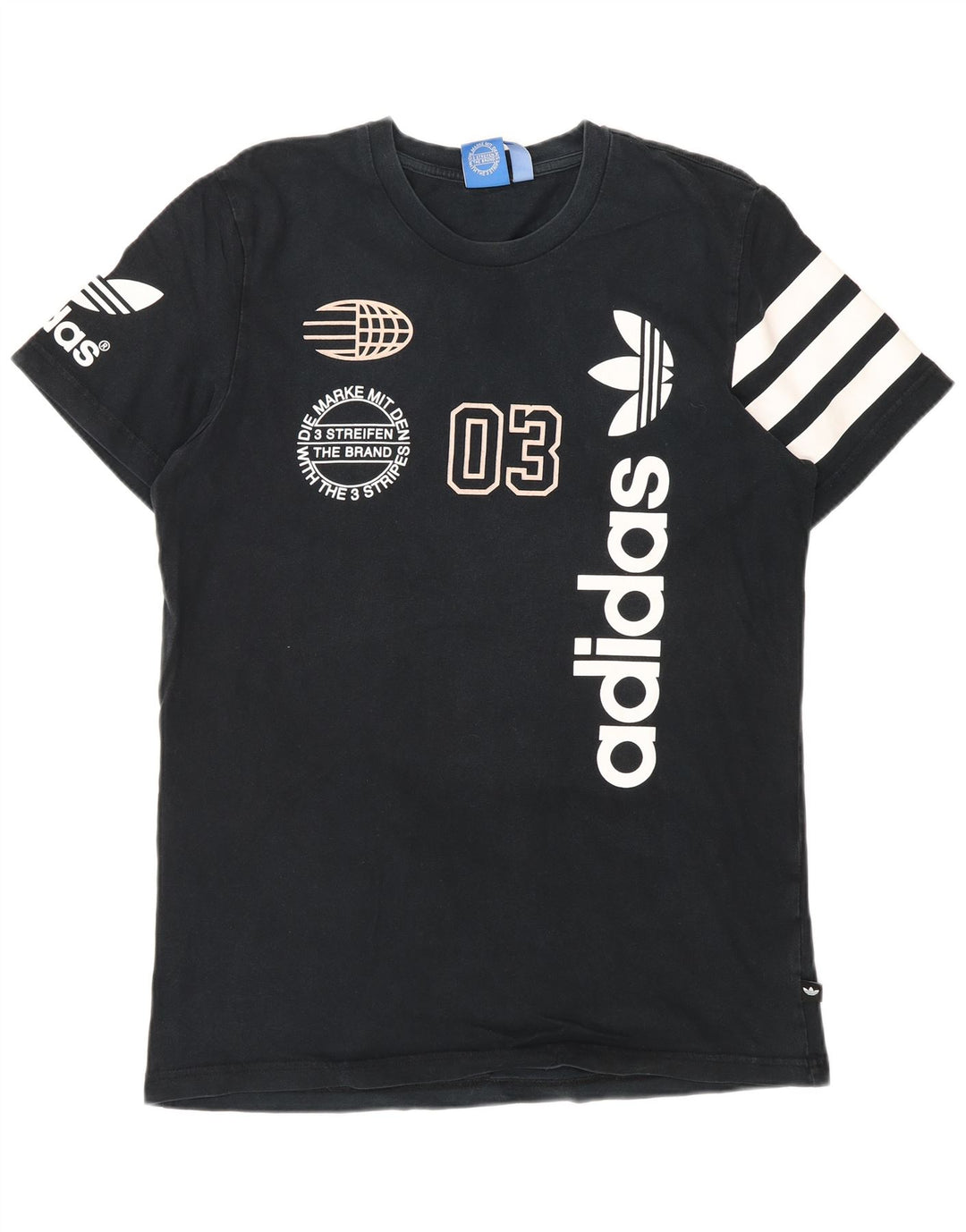 Ανδρικό γραφικό μπλουζάκι ADIDAS Top Large Navy Blue