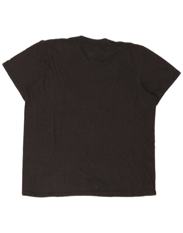 Ανδρικό γραφικό μπλουζάκι ADIDAS Top 2XL μαύρο πολυεστέρα