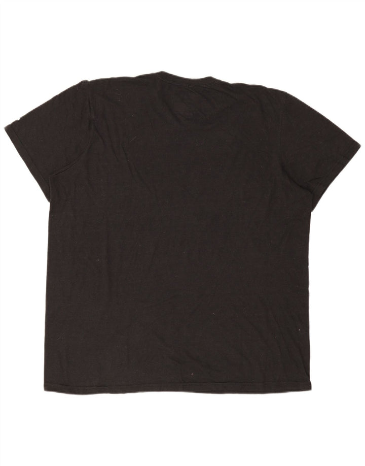 Ανδρικό γραφικό μπλουζάκι ADIDAS Top 2XL μαύρο πολυεστέρα