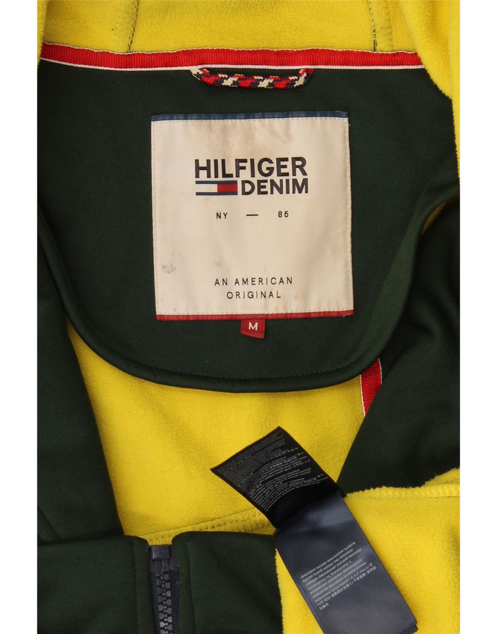 Ανδρικό πουλόβερ με κουκούλα με φερμουάρ Tommy Hilfiger Μεσαίο πράσινο πολυεστέρα