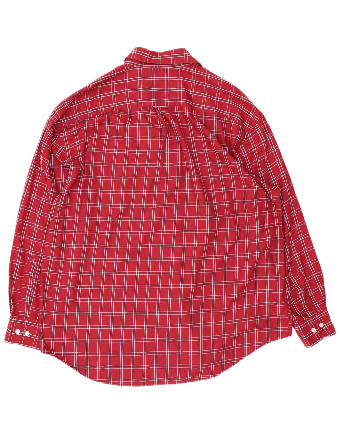 Ανδρικό πουκάμισο Nautica XL Red Check Cotton