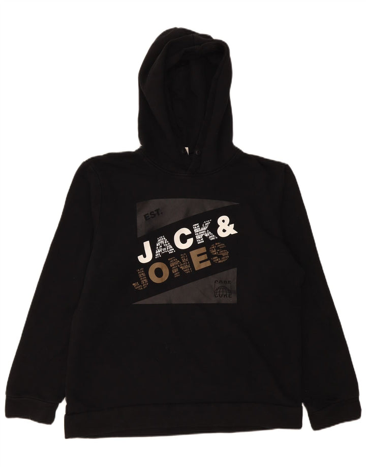Jack & Jones Ανδρικό γραφικό με κουκούλα, μικρό μαύρο