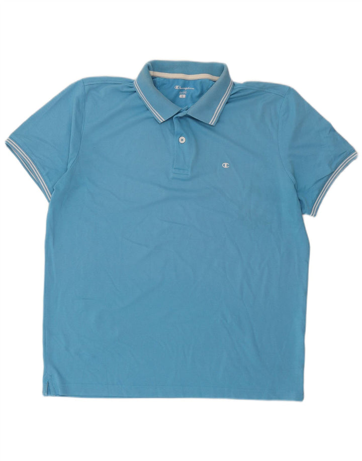 Ανδρικό μπλουζάκι πόλο Champion Easy Fit Large Blue