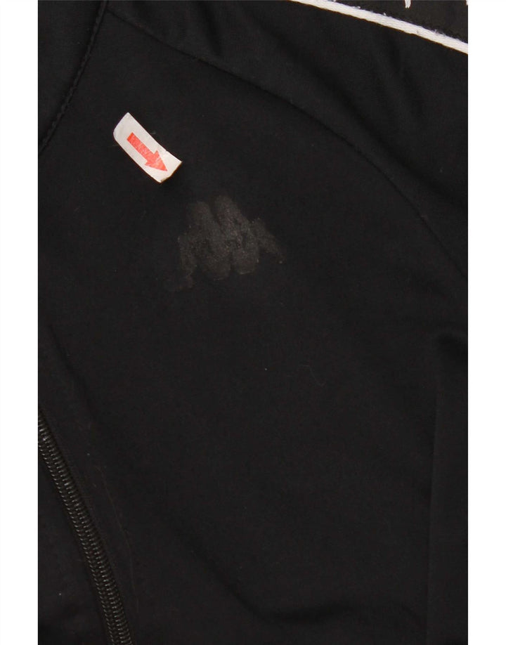 Ανδρική φόρμα γραφική Kappa Top Jacket Small Black Polyester