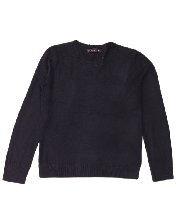 Marks & Spencer Γυναικείο πουλόβερ με λαιμόκοψη UK 10 Small Navy Blue