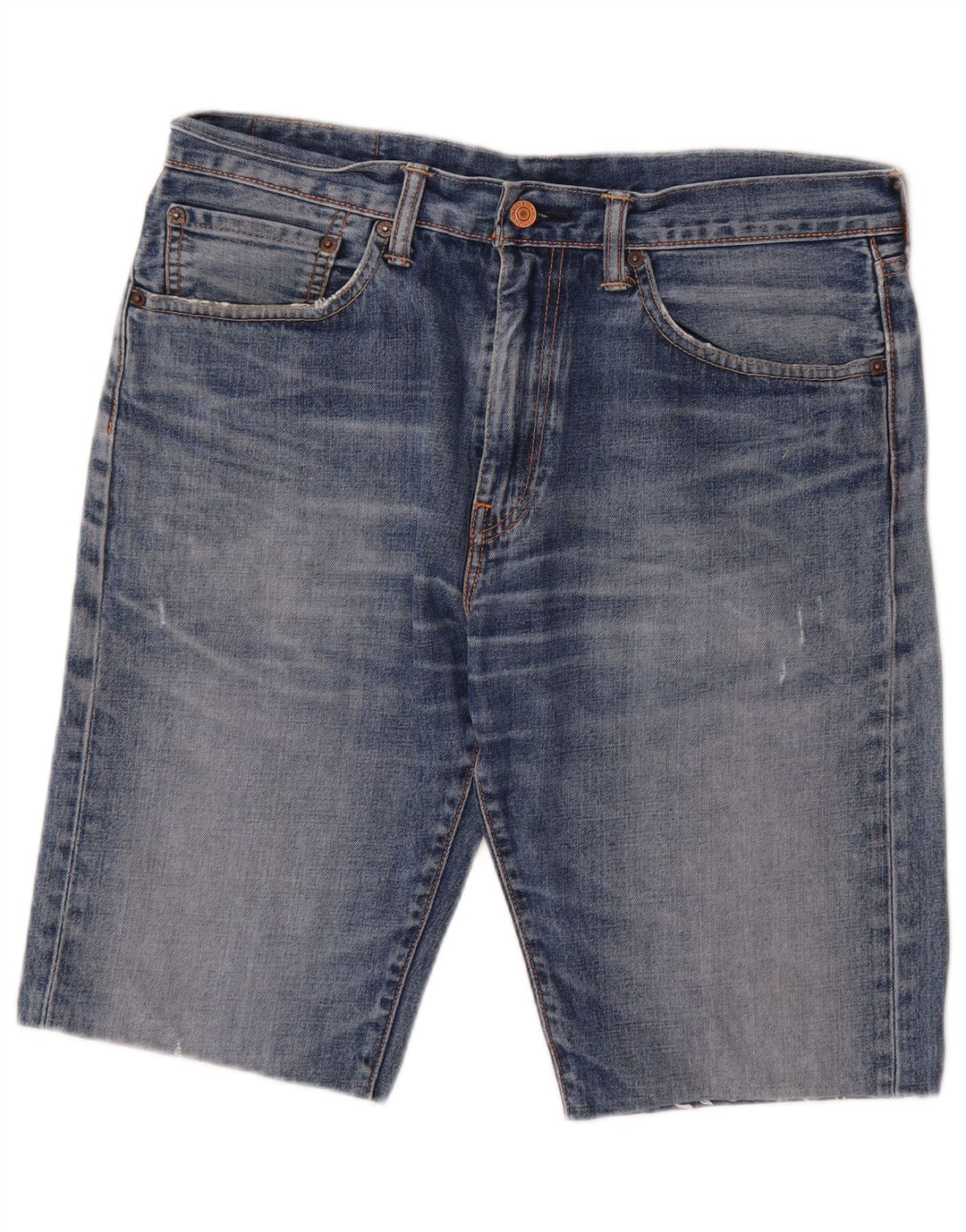 Ανδρικό τζιν σορτς Levi's Distressed W34 μεγάλο μπλε βαμβακερό