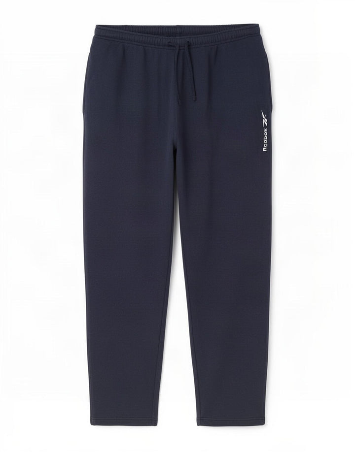 Ανδρική αθλητική φόρμα Reebok Παντελόνι μεγάλο Navy Blue από βαμβάκι