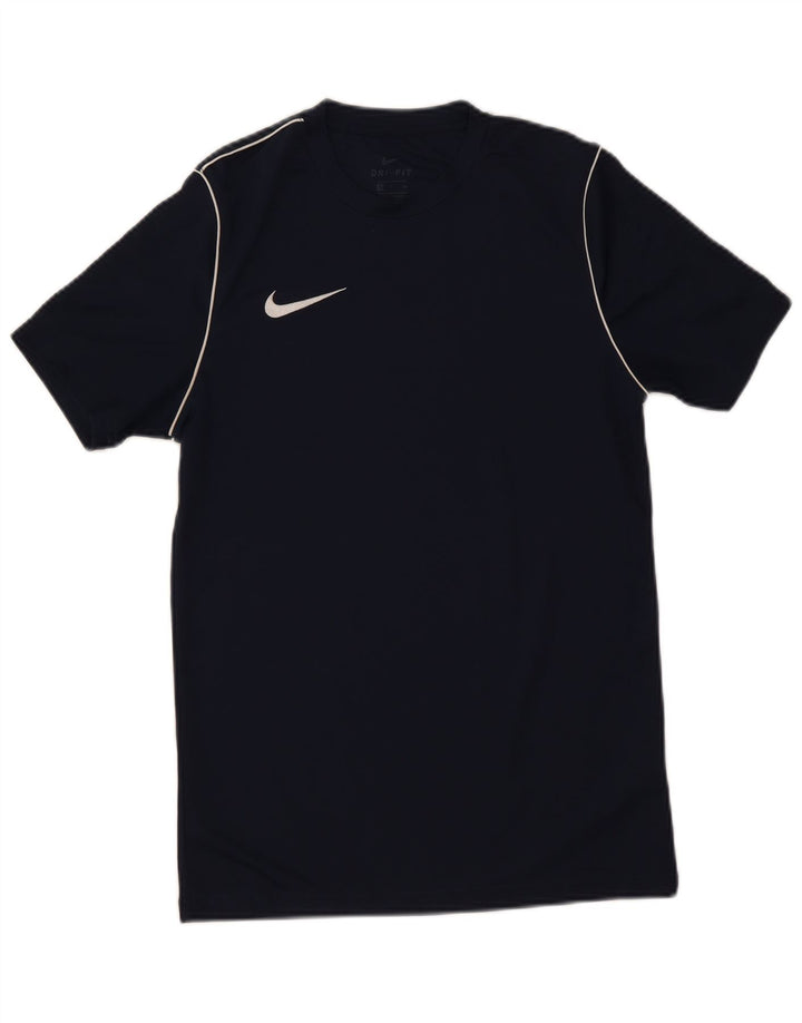 Ανδρικό μπλουζάκι Nike Dri Fit Small Small Navy Blue Polyester
