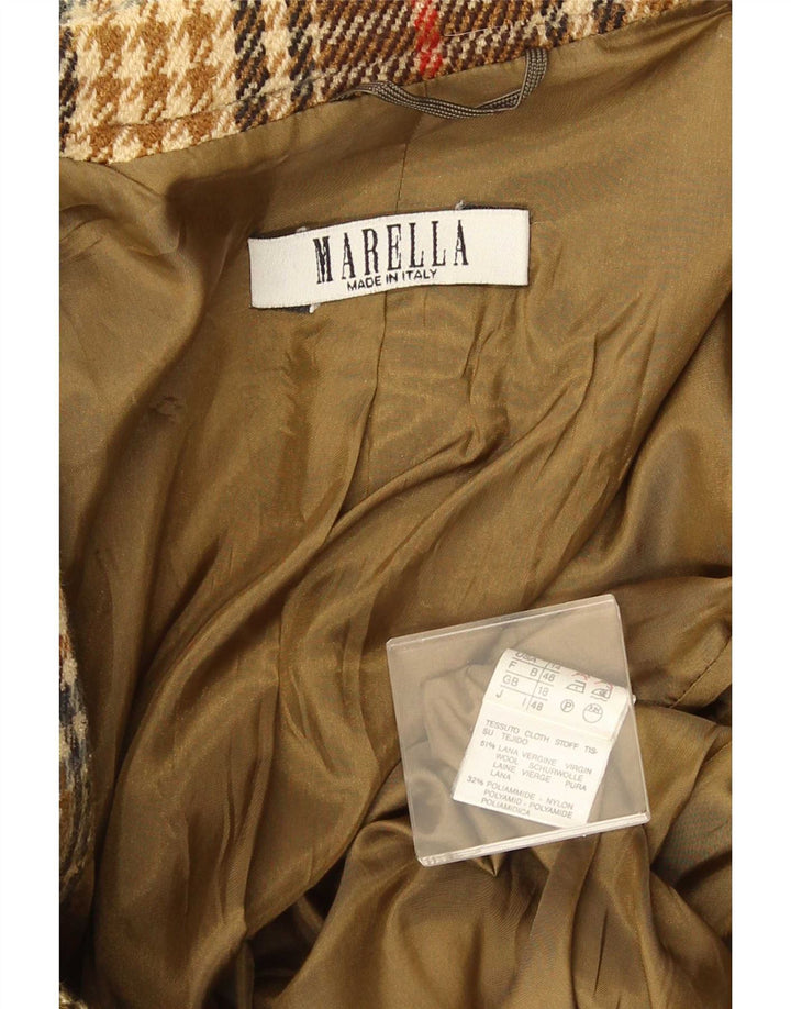 Marella Γυναικείο μπουφάν blazer UK 18 XL καφέ μαλλί
