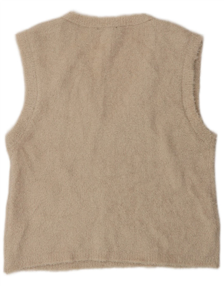 Zara Γυναικείο Γιλέκο Tank Top UK 14 Medium Beige Polyester