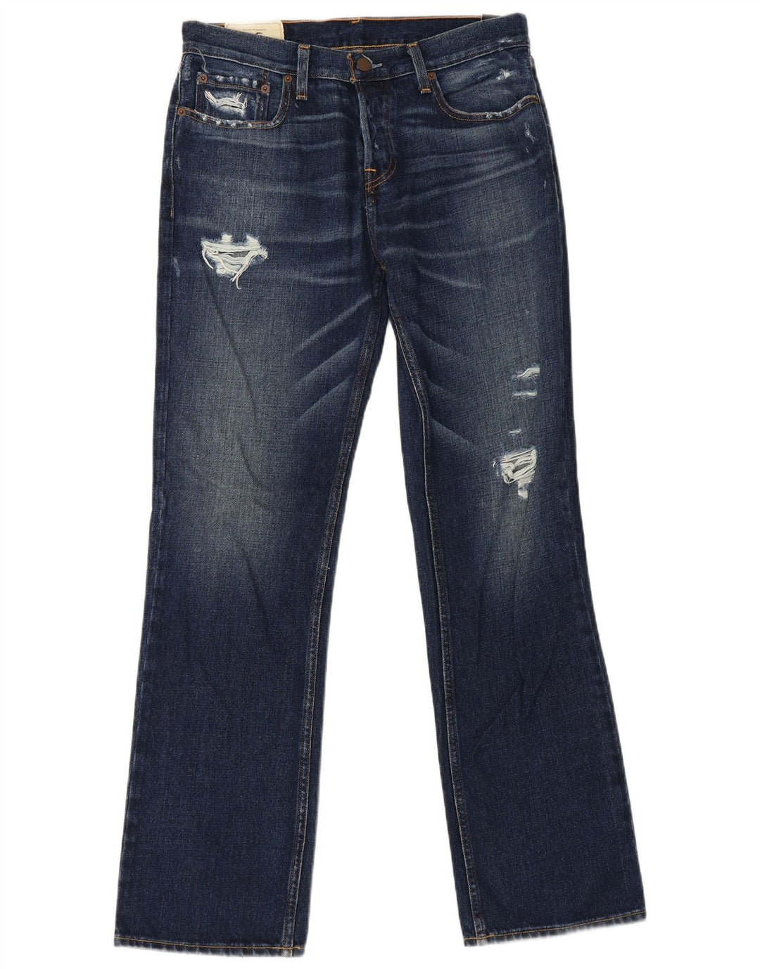 Ανδρικό τζιν Hollister Distressed Bootcut W32 L32 Μπλε βαμβακερό