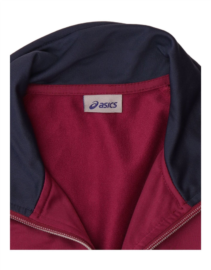 Γυναικεία αθλητική φόρμα ASICS Top Jacket UK 14 Large Purple Colourblock Polyester