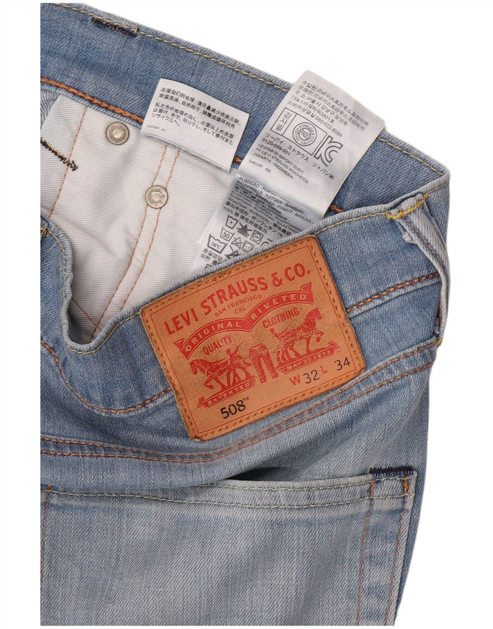 Levi's Mens 508 Tapered Jeans W32 L31 Blue Cotton