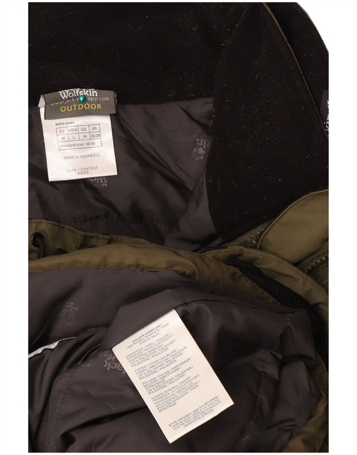 JACK WOLFSKIN Ανδρικό τζάκετ αντιανεμικό UK 36/38 Medium Khaki Colourblock