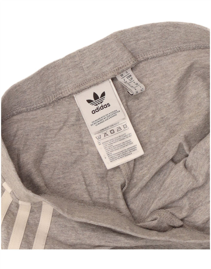 Γυναικείο κολάν Adidas UK 10 Μικρό γκρι βαμβακερό