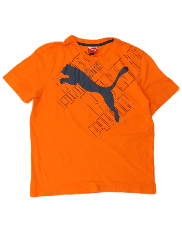 Ανδρικό γραφικό T-Shirt Puma Top Small πορτοκαλί