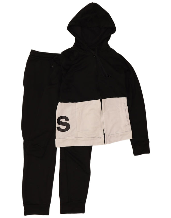 Γυναικεία Adidas Graphic Full Tracksuit UK 12/14 Medium Black Colourblock
