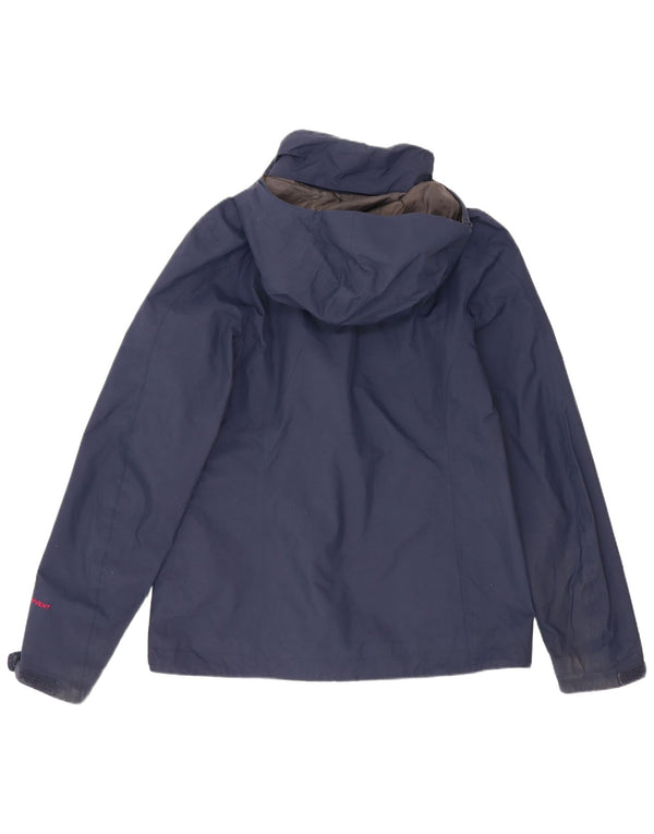 Το North Face γυναικείο μπουφάν βροχής με κουκούλα μεγάλου μεγέθους UK 10 Small Navy Blue
