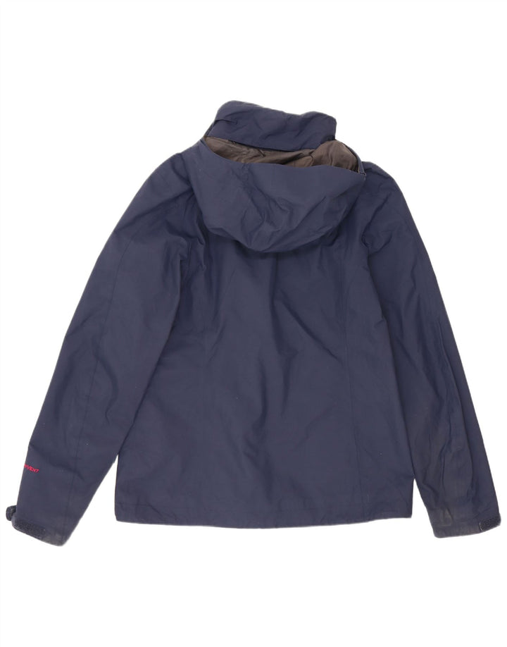 Το North Face γυναικείο μπουφάν βροχής με κουκούλα μεγάλου μεγέθους UK 10 Small Navy Blue