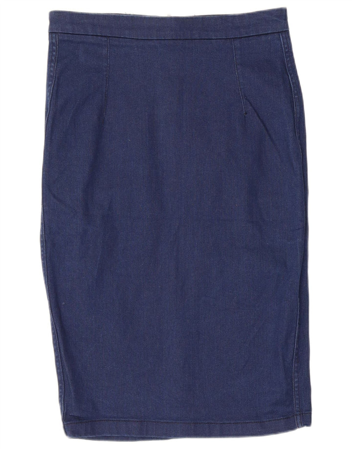 Zara Γυναικεία Τζιν Φούστα Μεσαίο W28 Μπλε