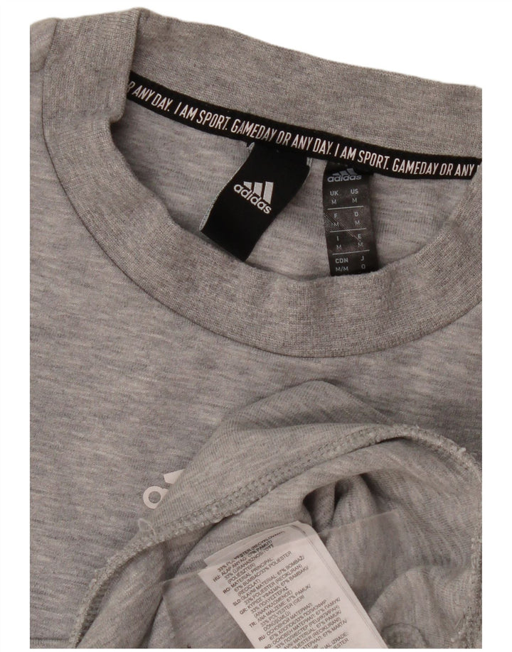 Ανδρικό φούτερ Adidas Jumper, Βαμβακερό μεσαίο γκρι