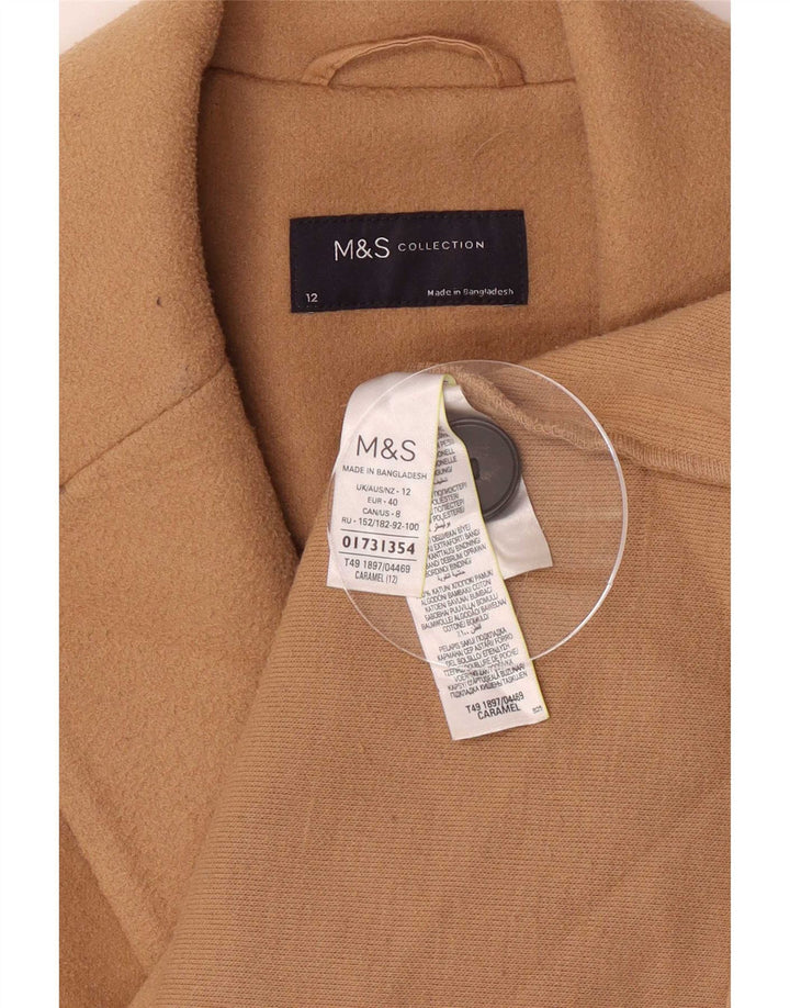 Marks & Spencer Γυναικείο Πανωφόρι UK 12 Μεσαίου καφέ Πολυεστέρας