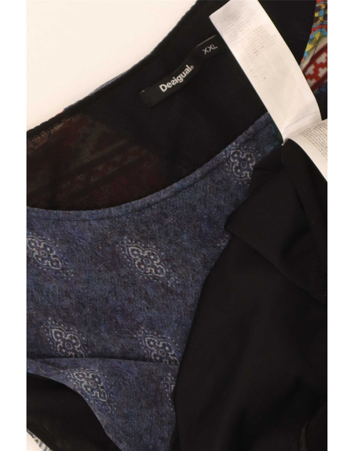 Γυναικείο Desigual Graphic A-Line φόρεμα UK 20 2XL πολύχρωμο συνονθύλευμα