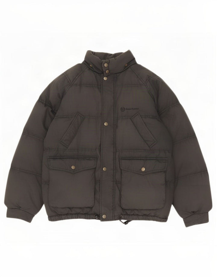 Sergio Tacchini Ανδρικό μπουφάν με επένδυση UK 38 Medium Black Polyamide