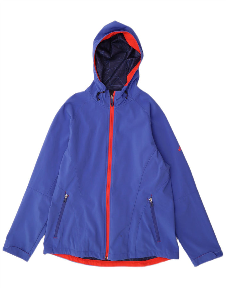 Γυναικείο μπουφάν βροχής με κουκούλα MC Kinley UK 16 Large Blue Polyester