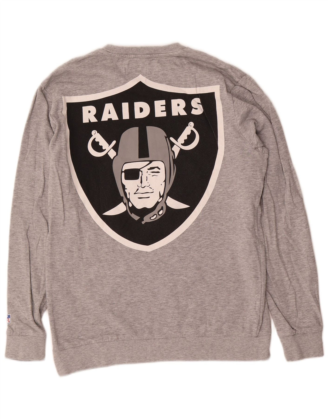 Only & Sons Mens Raiders Graphic φούτερ Jumper Medium Grey Colourblock