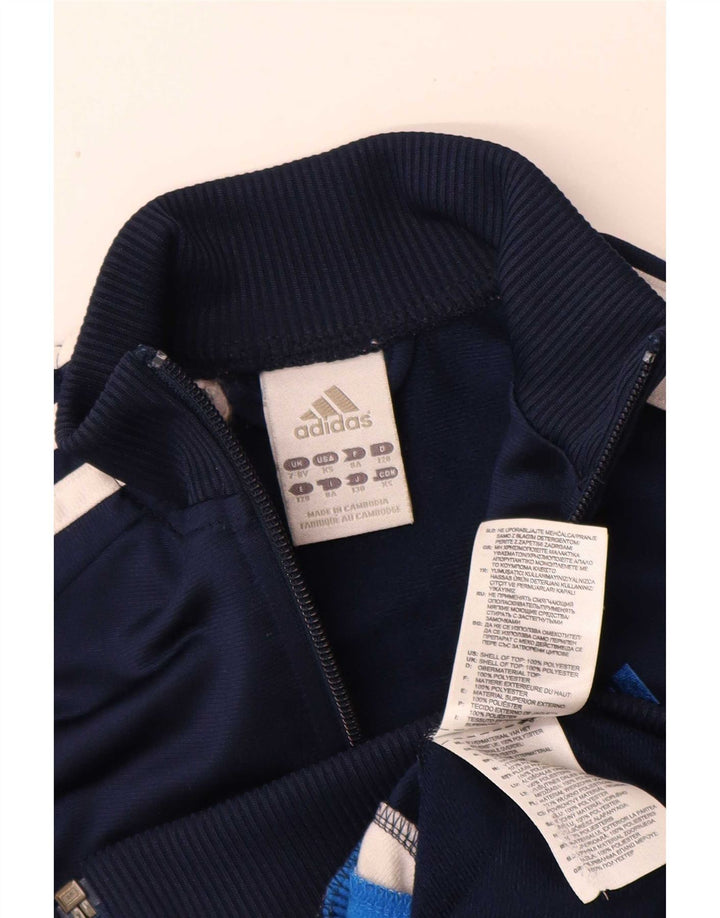 Adidas Boys αθλητική φόρμα Adidas Top Jacket 7-8 Years Navy Blue Colorblock Polyester