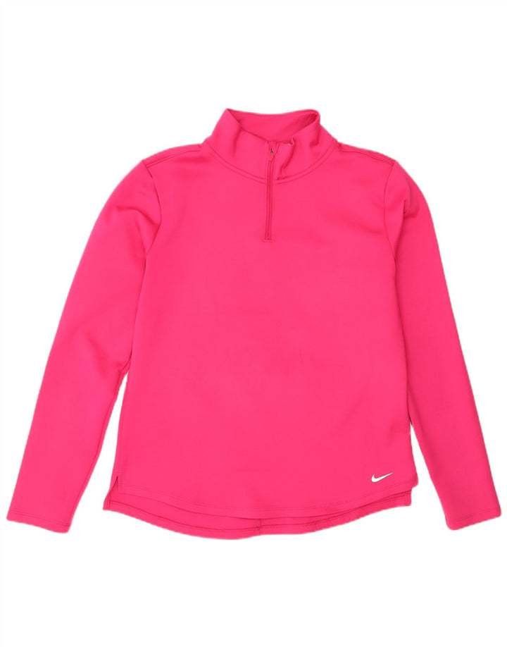 Γυναικεία πουλόβερ με φερμουάρ Nike Top UK 14 Medium Pink