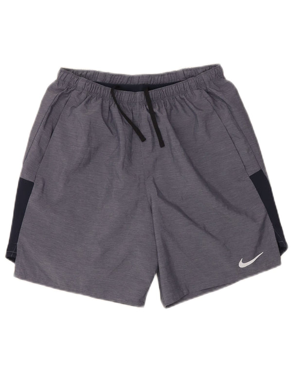 Γυναικείο αθλητικό σορτς NIKE Dri Fit UK 10 Small Blue Colorblock Πολυεστέρας