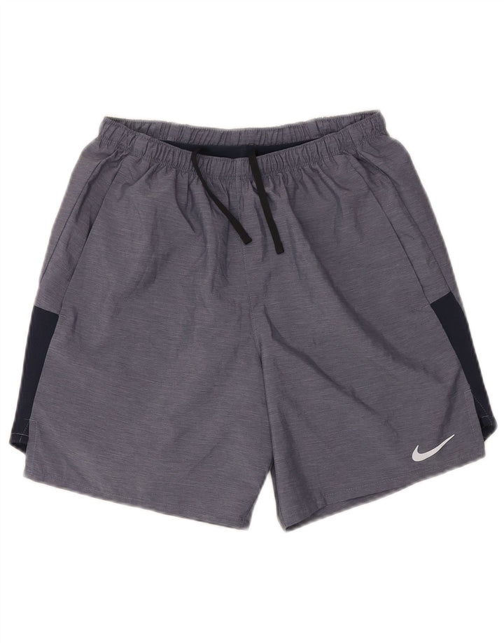 Γυναικείο αθλητικό σορτς NIKE Dri Fit UK 10 Small Blue Colorblock Πολυεστέρας