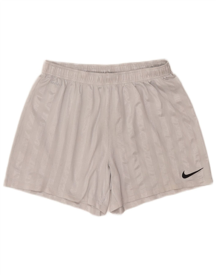 Ανδρικό αθλητικό σορτς Nike Dri Fit XL γκρι ριγέ πολυεστέρα