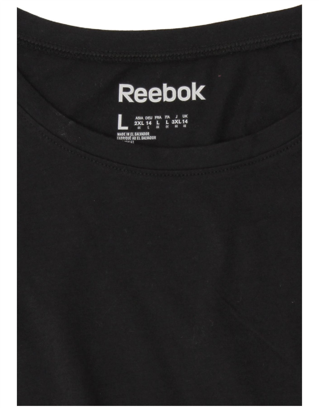 Reebok Γυναικείο T-Shirt Top UK 14 Medium Black