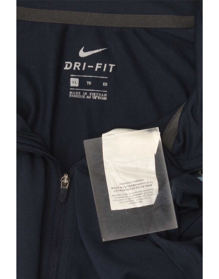 Ανδρική φόρμα Nike Dri Fit με γραφικό πουλόβερ με φερμουάρ Top XL Navy Blue