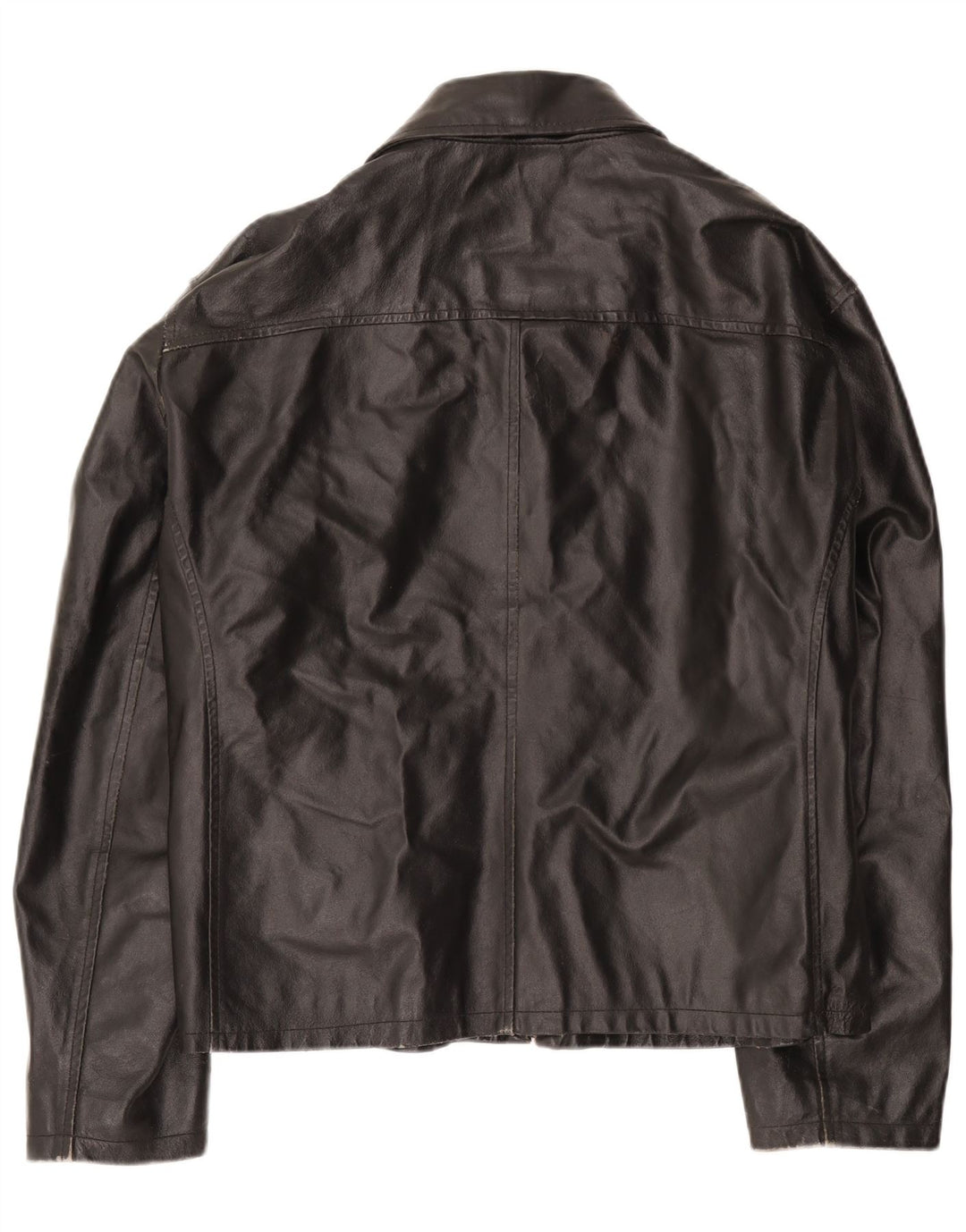 Vintage Ανδρικό Δερμάτινο Μπουφάν UK 42 XL Μαύρο Δερμάτινο