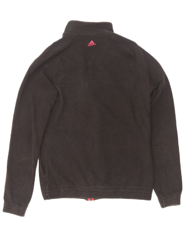 Adidas Γυναικεία φόρμα φόρμας γραφικά Top Jacket UK 6 XS Μαύρο